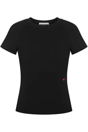 Moschino T-shirt med hjertebroderi