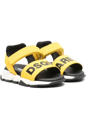 Dsquared2 Lædersandaler med logotryk
