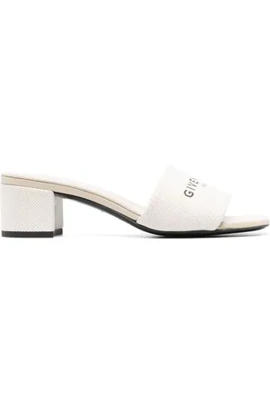 Givenchy 55mm mules i kanvas med logotryk