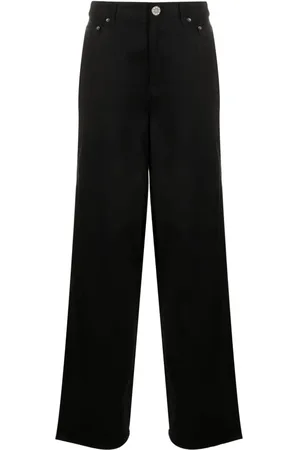ROTATE Jeans med logoudsmykning og brede ben