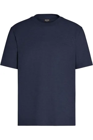 Ermenegildo Zegna Finstrikket T-shirt i hør