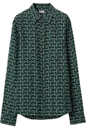 Burberry Silkeskjorte med B-tryk