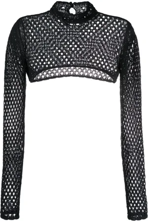 Moschino Cropped perforeret top