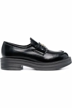 Moschino Kraftige loafers med logoplade