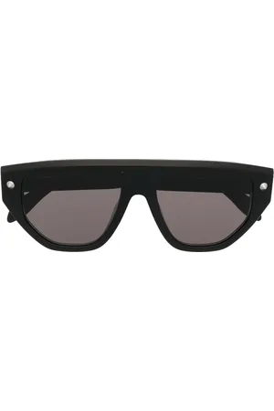 Alexander McQueen Solbriller med geometrisk stel