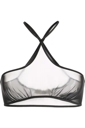 KNWLS Gennemsigtig halterneck-top