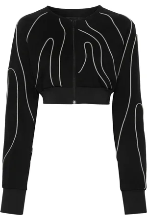 Y-3 Cropped jakke med kantning
