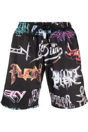 Philipp Plein Logos badeshorts med logotryk