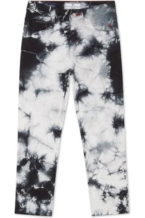Philipp Plein Jeans med batiktryk