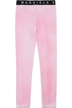 Maison Margiela Leggings med logobånd i taljen