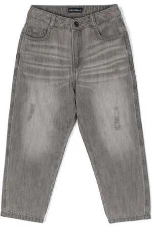 Emporio Armani Jeans med smalle ben og slitageeffekt