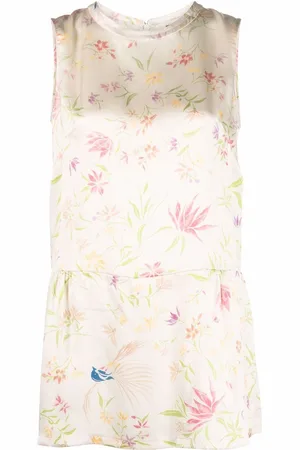 Aspesi Blomstret bluse med heldækkende tryk