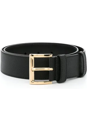 Prada Læderbælte med logoplade