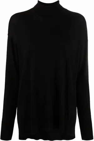 Max Mara Striktrøje med rullekrave