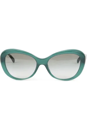 CHANEL Cat eye-solbriller med Camellia-applikation fra 00