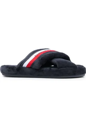 Tommy Hilfiger Sandaler med krydsede remme og imiteret pels