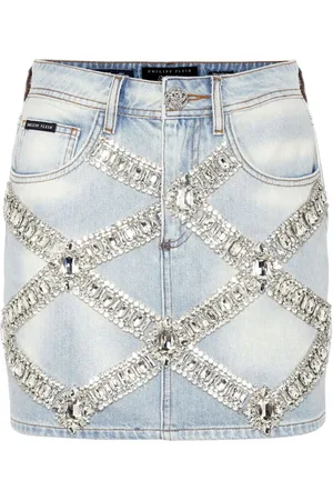 Philipp Plein Mini broche i denim