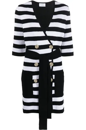 Salvatore Ferragamo Dobbeltradet cardigan med striber