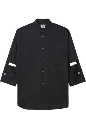 Comme des Garçons Skjorte i poplin med udskæringsdetalje