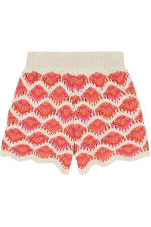 Alanui Hawa Mahal shorts i hæklet strik