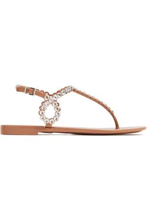 Aquazzura Almost Bare sandaler med krystaludsmykning