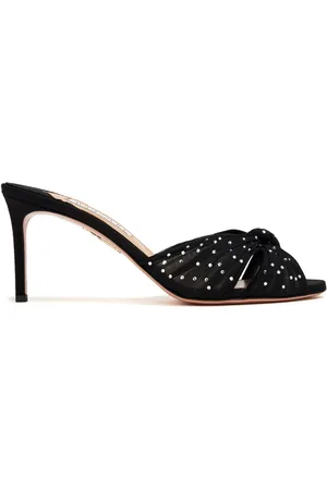 Aquazzura 75 mm Slow Kisses mules