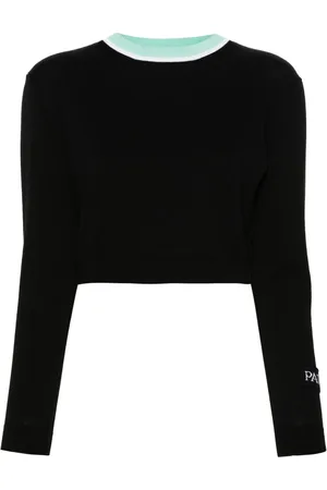 Patou Cropped trøje med logomærke