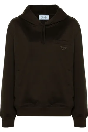 Prada Hættetrøje med trekantet logo