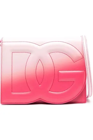 Dolce & Gabbana Crossbody-taske i læder med broderet logo