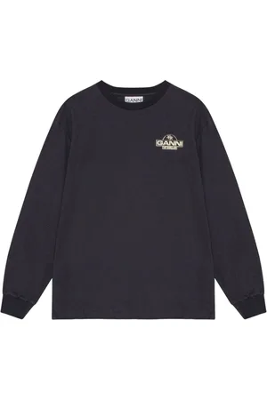 Ganni Sweatshirt med logotryk