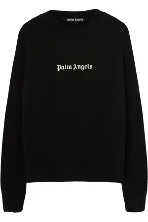 Palm Angels Trøje med rund hals og broderi