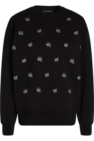 Karl Lagerfeld Ikon sweatshirt med rhinsten