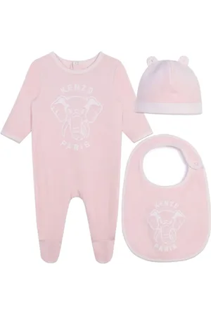 Kenzo Pyjamas i fløjl med logotryk (sæt med tre)