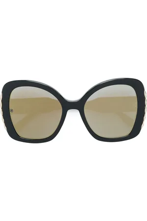 Elie saab Trim detail oversized sunglasses