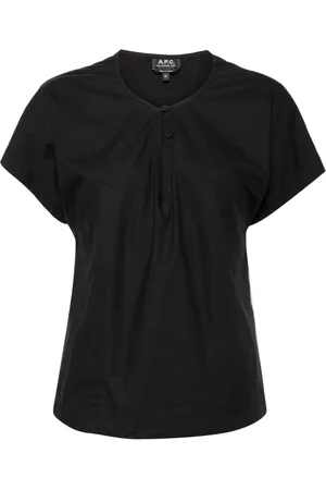 A.P.C. Bluse med korte ærmer