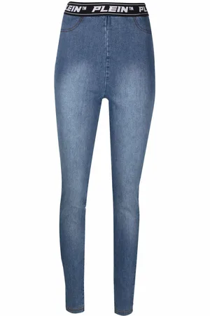 Philipp Plein Leggings med logobånd i taljen