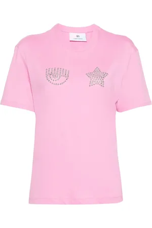 Chiara Ferragni T-shirt med nitteudsmykning