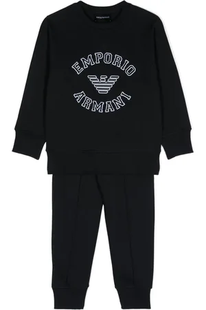 Emporio Armani Træningssæt med flock-logo