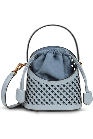 Etro Lille Saturno crossbody-taske med gitterudskæring