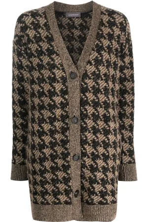 LORENA ANTONIAZZI Strikket top med houndstooth-mønster