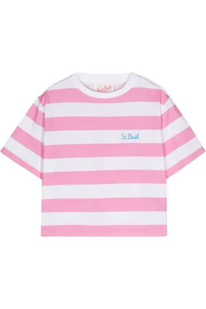 MC2 SAINT BARTH Malia JR T-shirt med striber