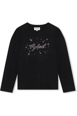 Sonia Rykiel Enfant T-shirt med lange ærmer og logotryk