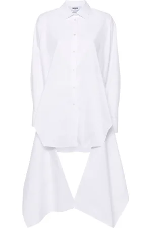 Msgm Skjorte-kjole med knudedetalje