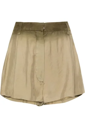 Prada Silkeshorts med plisseringer
