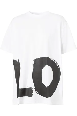 Burberry Oversize T-shirt med love-tryk