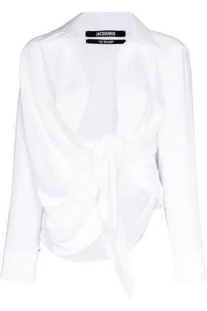 Jacquemus Draperet La Chemise Bahia skjorte