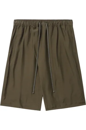 JULIUS Shorts med lige ben og snoretræk