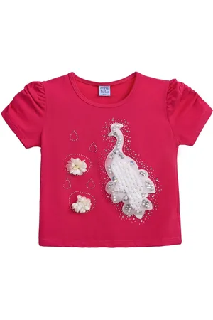 Mimi Tutu T-shirt med påfugleapplikation