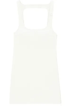 Courrèges Kort Re-Edition kjole i vinyl