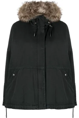 YVES SALOMON Parka med aftagelig hætte